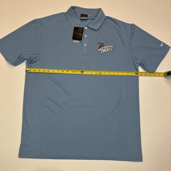 Nike Golf Dri-Fit Men’s XL Polo Shirt Blue NWT Kellogg’s Rice Krispies Treats - Picture 10 of 14